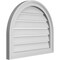 Ekena Millwork Round Top Surface Mount PVC Gable Vent: Functional, w/ 2"W x 1-1/2"P Brickmould Frame, 24"W x 20"H GVPRT24X2002SF - alternate 4